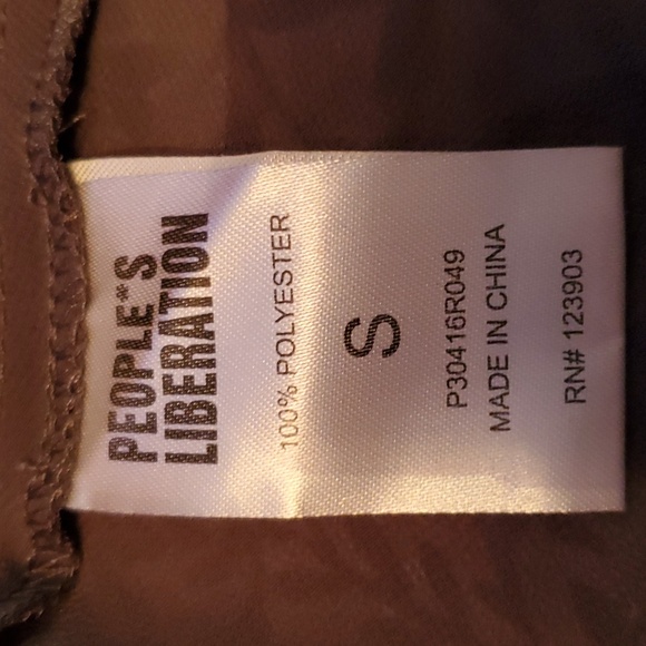 People's Liberation Asymmetrical Hem Dress with Trees Front Lace BNTW - Picture 11 of 13